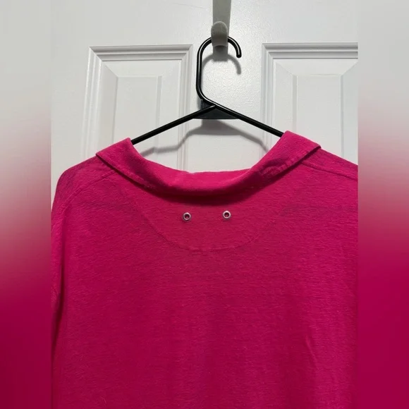 Vilebrequin Men's Hot Pink 100% Linen Polo‎ Lightweight Size XXL - Picture 5 of 11
